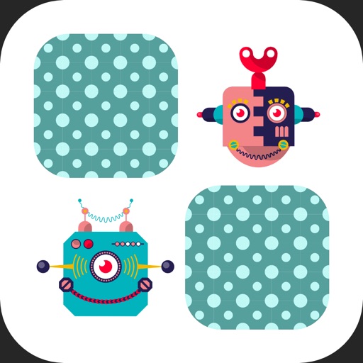 Robots Memory game for kids