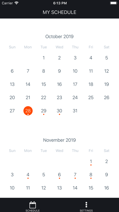 Alpaka Calendar screenshot 3