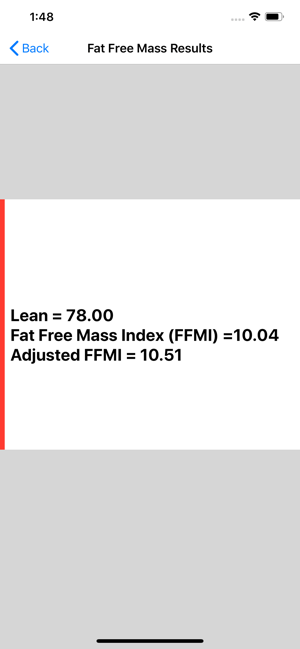 Fat Free Mass Index Calc(圖9)-速報App