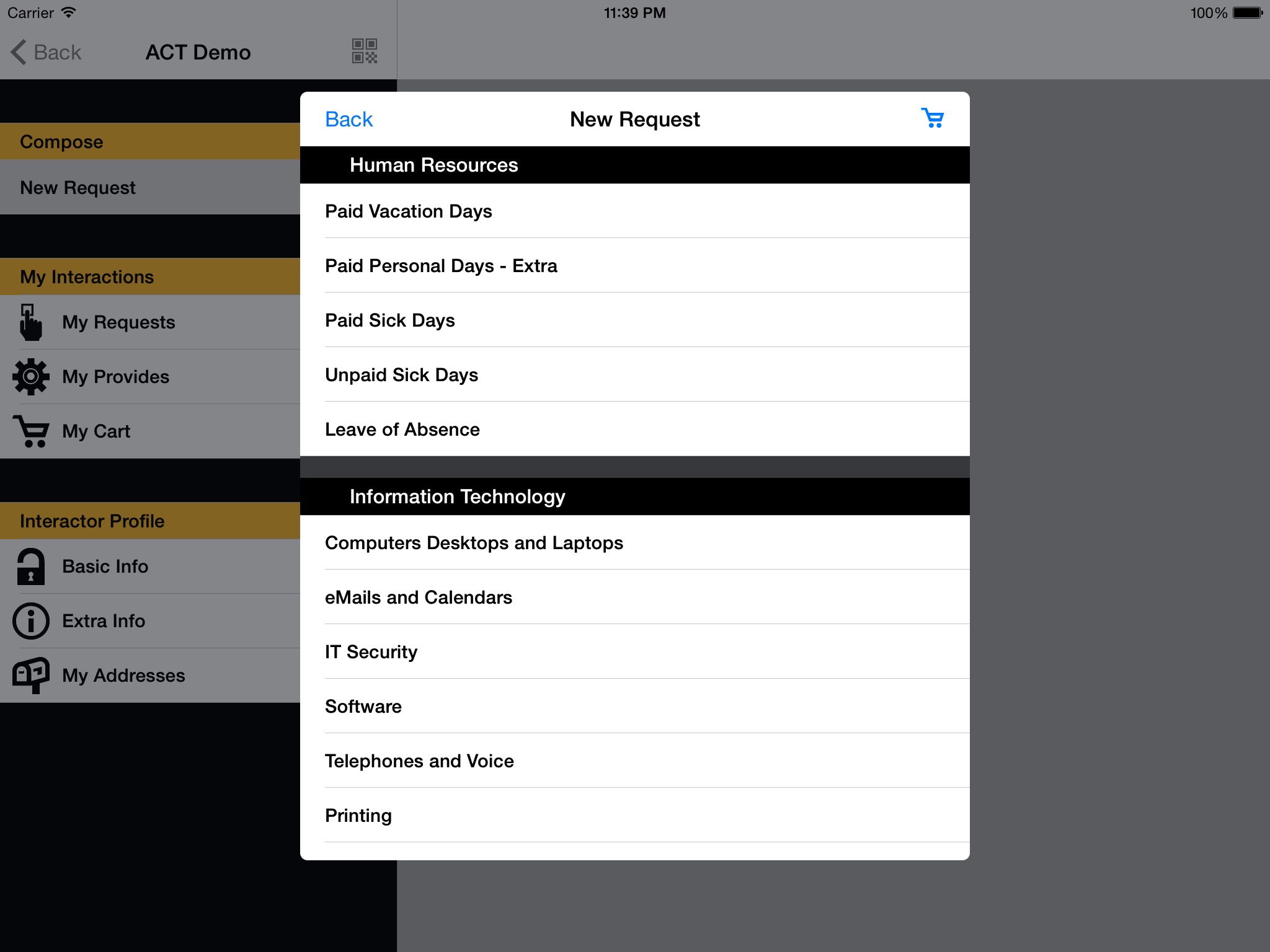 IN4ACT for iPad screenshot 3