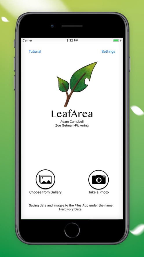 ios 应用应用描述 leaf area can measures leaf area quickly and