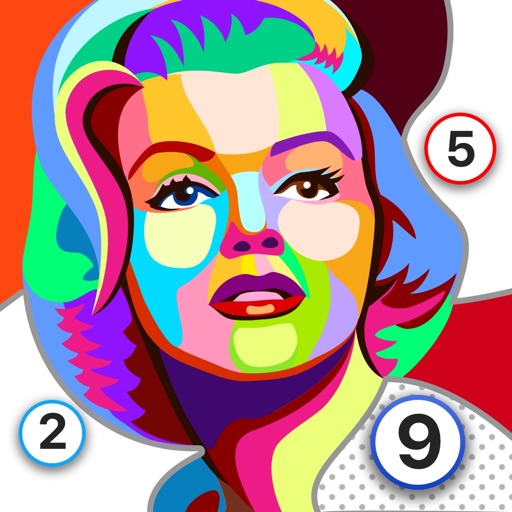 Painting and Color by Numbers Icon