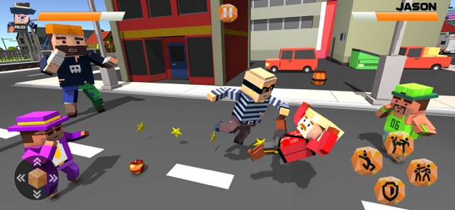 Blocky Police VS Street Gangs, game for IOS