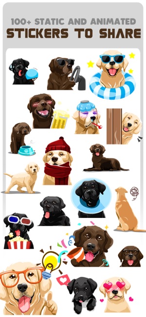 Labrador Retriever Dog Emojis(圖2)-速報App