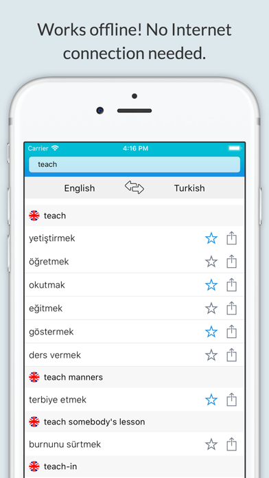 How to cancel & delete English Turkish Dictionary + from iphone & ipad 1