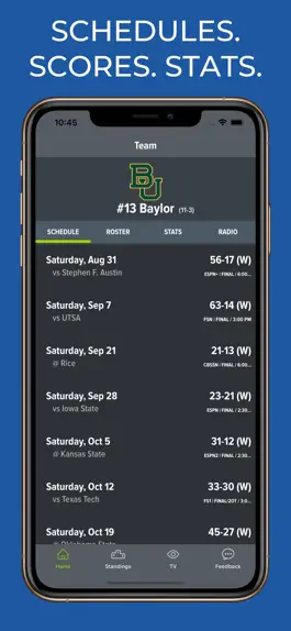 Game screenshot Baylor Football Schedules mod apk