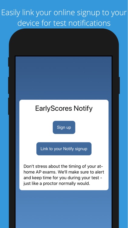 EarlyScores Notify