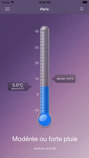 Capture d'écran de Thermo - Température sur iPhone 2