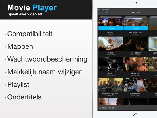Movie Player 3 iPad app afbeelding 2