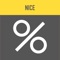 Nice Percent now calculates sale prices, sales tax and tips by percent