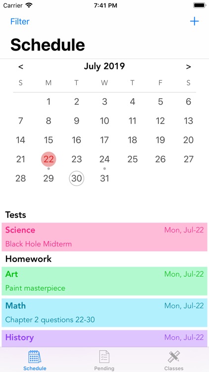 Postd Homework App