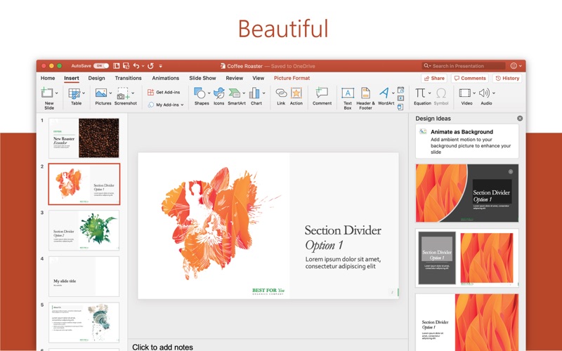 Microsoft Powerpoint review screenshots