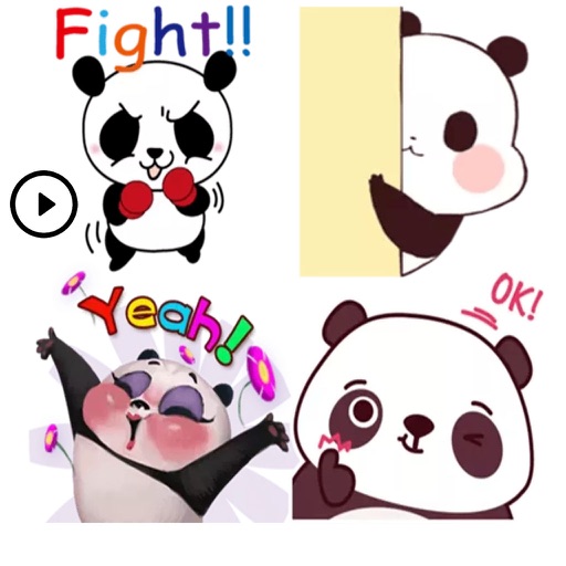 Adorable Panda Stickers