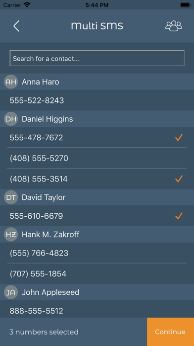 Multi SMS - Send Group SMS screenshot 3