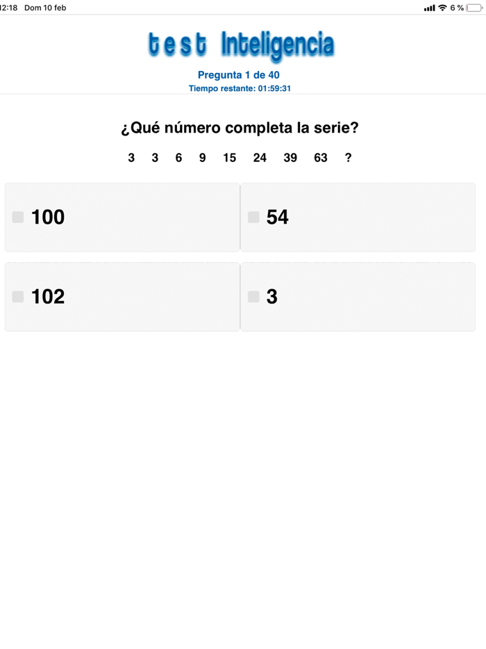 Test Inteligencia
