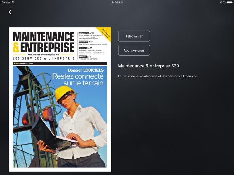 Maintenance & entreprise