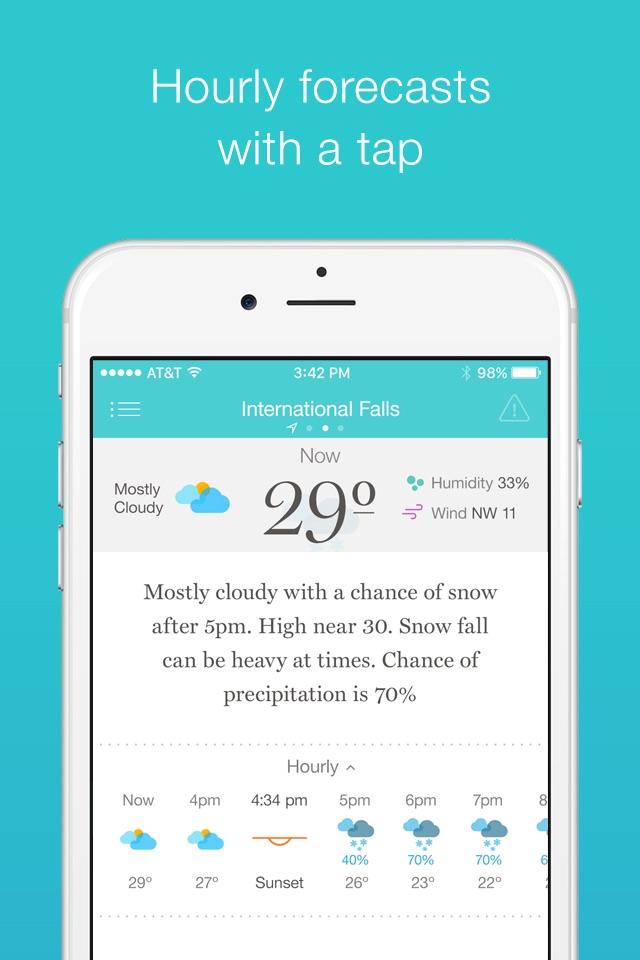 Weather Simple – NWS Forecasts screenshot 2