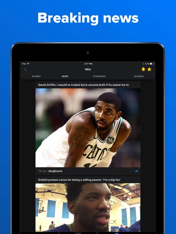 theScore – Sports Scores & News screenshot