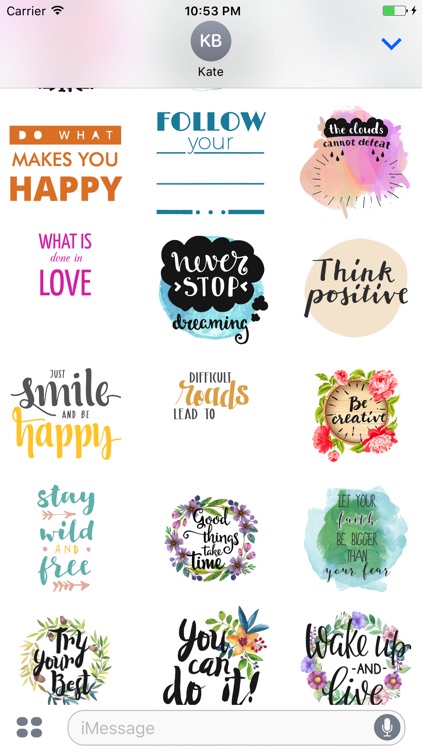 Animated Think Positive Quotes