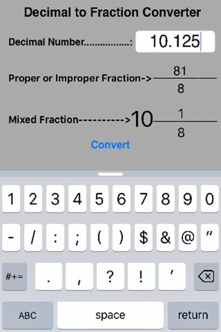 Decimal To Fraction Converter - náhled