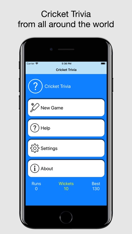 Cricket Trivia - Quiz Game