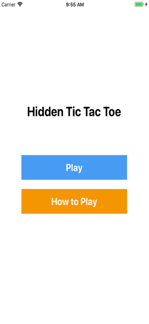 Hidden Tic Tac Toe