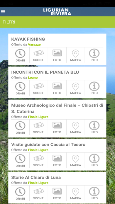 Ligurian Riviera Tourist Card screenshot 3