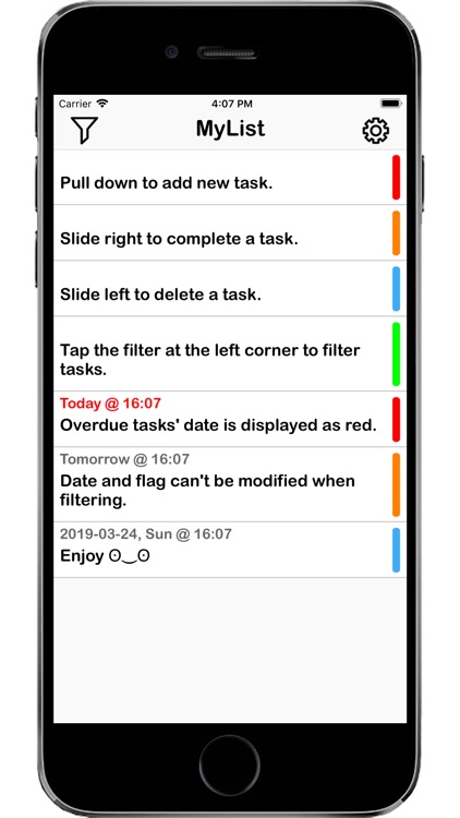 MyList - manage tasks app