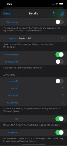 Captura 5 Jump Desktop (RDP, VNC, Fluid) iphone