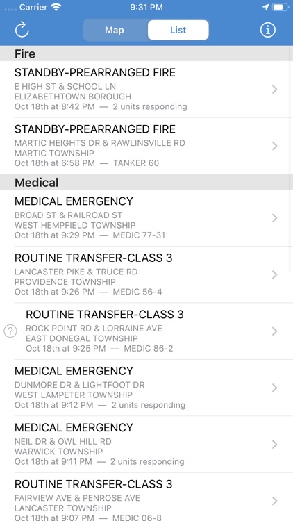 Lancaster County Incidents