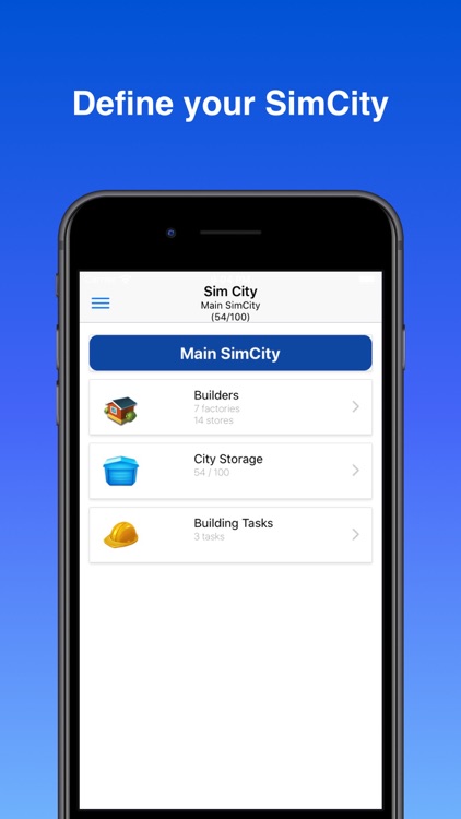 SCBuildit Items Simulation
