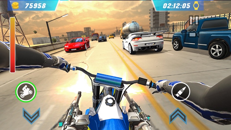 Shooting Bike Racing Simulator screenshot-5