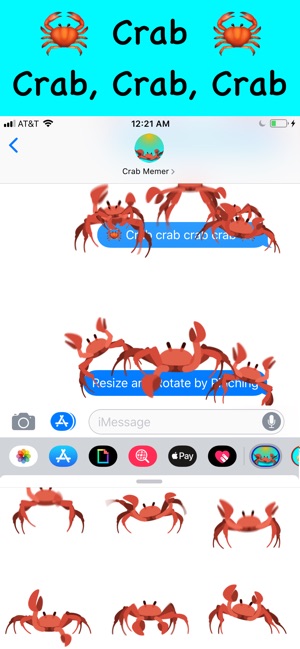 Crab MEMEs Dancing Stickers(圖3)-速報App