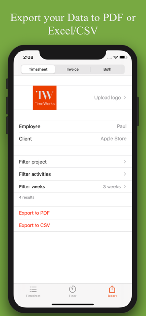 TimeWorks - Timesheet, Invoice(圖7)-速報App