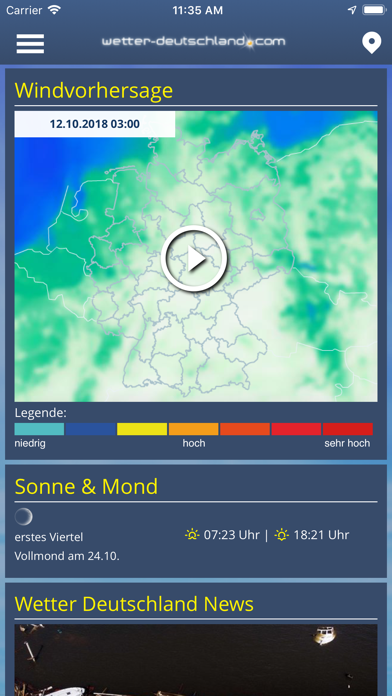 wetter DE screenshot1