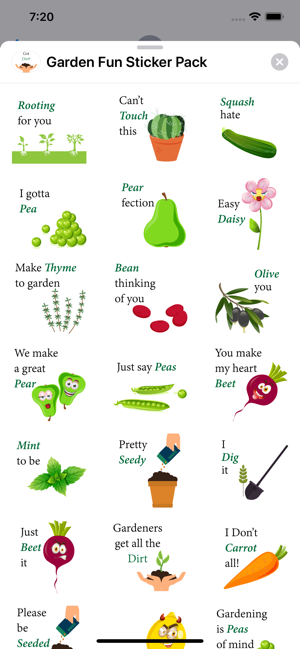 Garden Puns Sticker Pack(圖2)-速報App