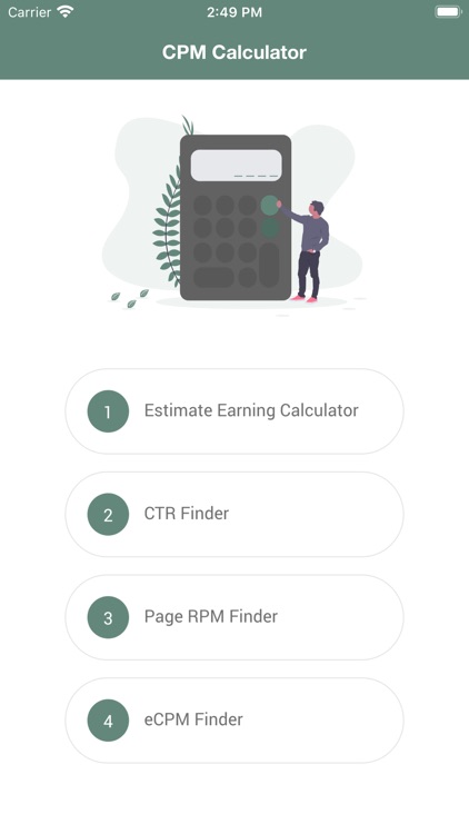CPM, CTR, RPM Calculator