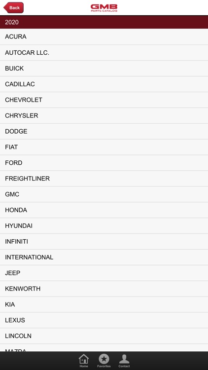 GMB Parts Catalog