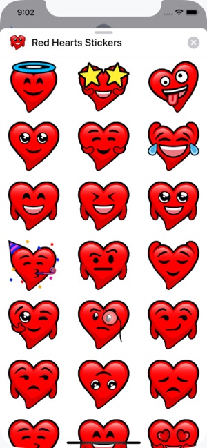 Red Hearts stickers(圖2)-速報App