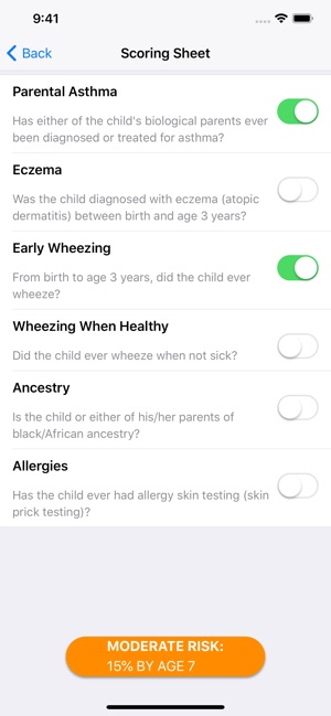 Pediatric Asthma Risk Score(圖3)-速報App