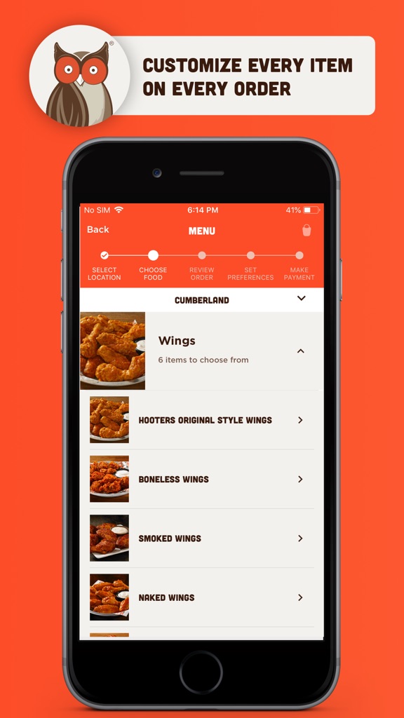 【图】Hooters – Ordering and Rewards(截图1) 【图】Hooters – Ordering and Rewards(截图1)