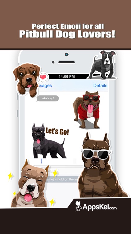 Pit Bull Dogs Emoji Stickers