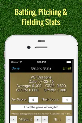 Game screenshot Softball Stats Tracker Pro mod apk