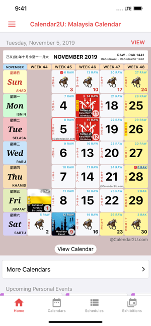 Next Year Calendar 2021 Malaysia