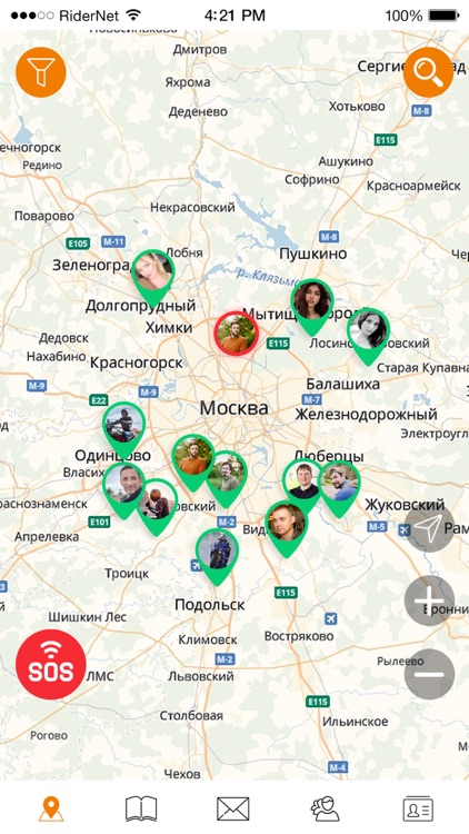 RiderNet - moto social network