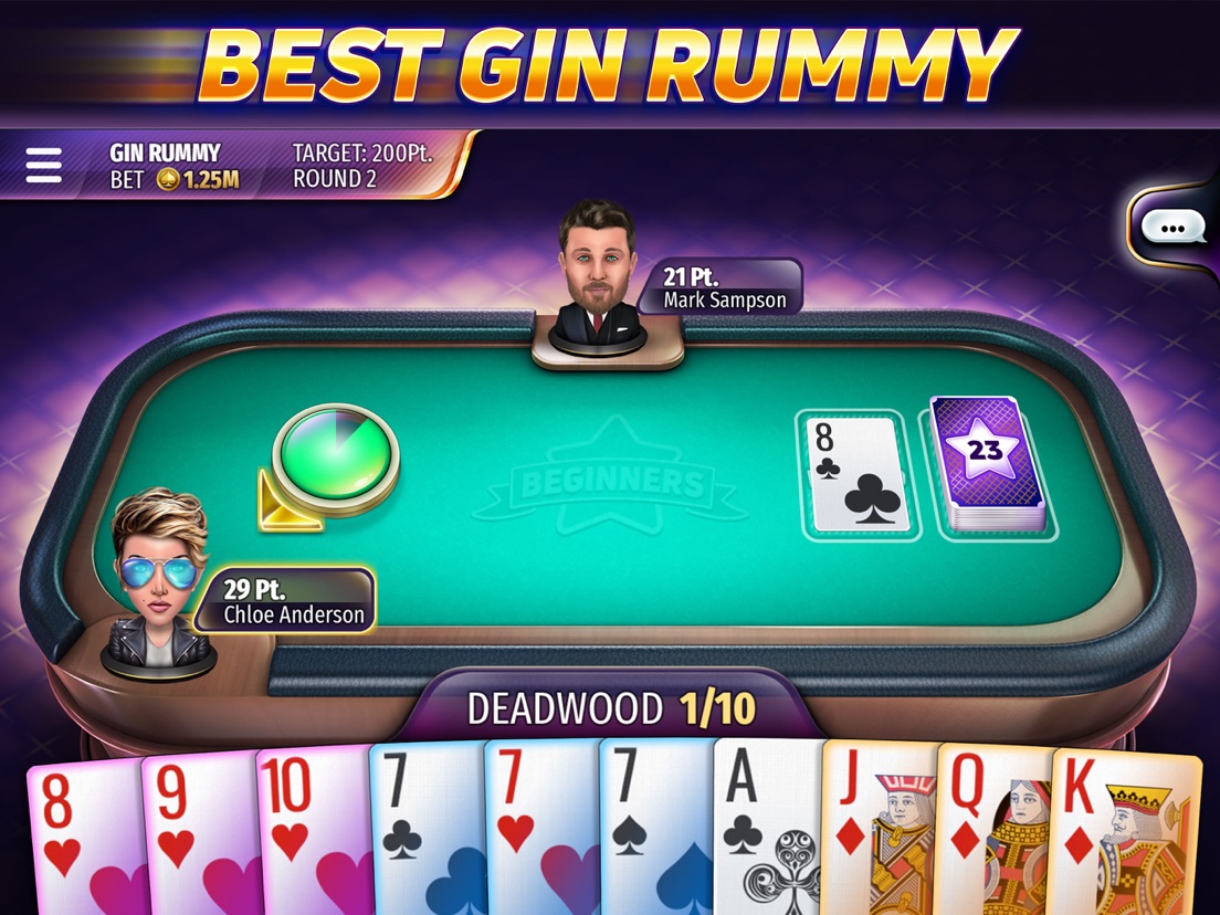 Gin Rummy Stars - Card Game - App voor iPhone, iPad en iPod touch ...