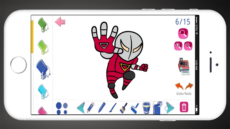 Smart Coloring Super Heros screenshot-5