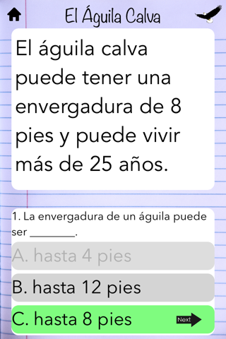 Spanish Comprehension Level 6 screenshot 2