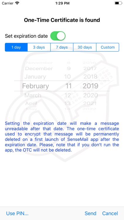 SenseMail-secure email client
