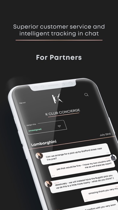 KClub Concierge - For Partners screenshot 2